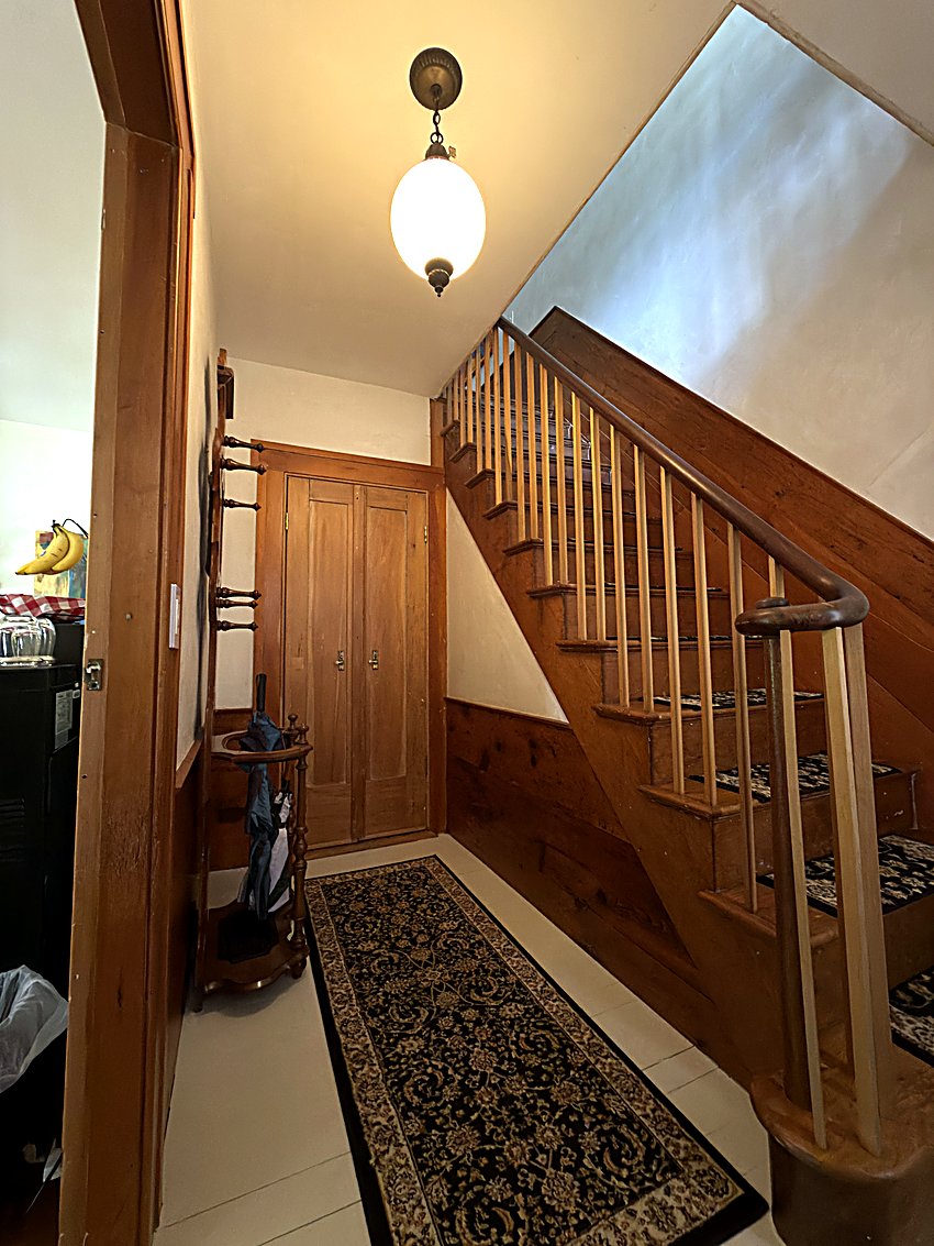 The original 1844 staircase leading up to the bedrooms